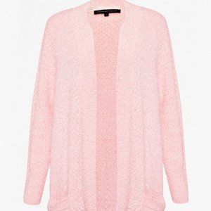 French Connection Fluffy Pink Cardigan